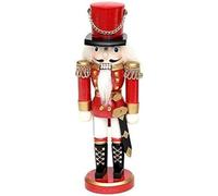 Dekohelden24 Beautiful nutcracker soldier in red, classic, approx. 35 cm, 520208-red