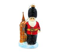 Dekohelden24 Lauscha Lauscha Christmas Tree Decoration Bauble Glass Bauble Glass Ornament English Soldier in Uniform 9 x 6 x 16 cm
