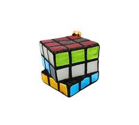 Dekohelden24 Lauschaer Lauscha Christmas Tree Decoration Bauble Glass Ornament Magic Cube Rotating Cube Colourful L W x H 6 x 6 cm