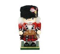 Dekohelden24 520210B Nutcracker Scottish with Bagpipe Approx. 18 cm Green