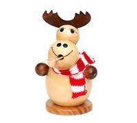 Dekohelden24 Wooden Moose Incense Holder