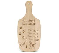 Dekolando Decorative Dog Sign Gift Dog Beagle - Everything Doof- Dog Signs Dog Owner Dog Mum Dog Dad Dog Lover Dog Holder