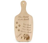 Dekolando Decorative Dog Sign Gift Dog Beagle Head - Everything Doof- Dog Signs Dog Owner Dog Mum Dog Dad Dog Lover Dog Holder