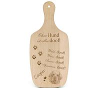 Dekolando Decorative Dog Sign Gift Dog Clumber Spaniel - Everything Doof- Dog Signs Dog Owner Dog Mum Dog Dad Dog Lover Dog Holder