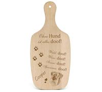 Dekolando Decorative Dog Sign Gift Dog Giant Schnauzer Head - Everything Doof- Dog Signs Dog Owner Dog Mum Dog Dad Dog Lover Dog Holder