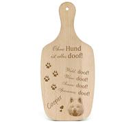 Dekolando Decorative Dog Sign Gift Dog Hokkaido Dog - Everything Doof- Dog Signs Dog Owner Dog Mum Dog Dad Dog Lover Dog Holder