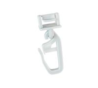 dekondo klick Fix Curtain Gliders for Curtains and Profile Rails with 6 - 6.5 mm Groove / Profile Slot - Easy Click In, Lockable Folding Hook (100)