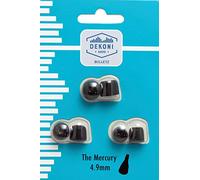Dekoni Audio Moldable Foam Ear Tips Premium Memory Foam Isolation Earphone Tips - 4.9mm 3 Pack SM MED Lrg Sample Pack Black (EPZ-MERCURY-PL)