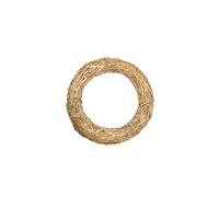 DekoPrinz® Straw Wreaths, 40 cm Diameter, 6 cm Thick, Natural, Pack of 1, Blank Wreath, Door Wreath, Decorative Wreath, Straw Romans