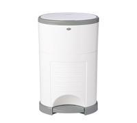DEKOR Diaper EKO Plus White Nappy Bin Only Eco Friendly Nappy Bin Made from 70% Recycled Materials Hands Free Step - Drop Ready Cost-effective Refill System Great