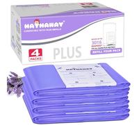 Dekor Plus Refill 4 Pack, with New Powder Scent Holds up to 2320 Diapers Fits Dekor Plus Diaper Pails