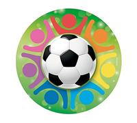 Dekora 145094 Football Cake Topper Edible Paper-20cm, Colourful