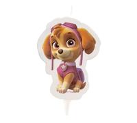 Dekora - 2D Skye Paw Patrol Candle, Pink, 8 x 8 x 12 cm, 346171
