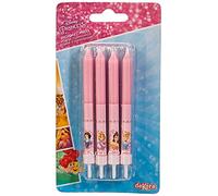 Dekora - 346175 Princesses Set of 8 Pink Wax Stick Candles 8 x 8 x 12 cm