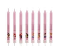 dekora - 8 Disney Princess Birthday Candles for Cakes 9 cm
