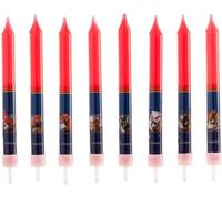 Generique Birthday Candles Spiderman 9 cm 8 pcs