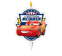 Dekora - Original Birthday Candles | Lightning McQueen 2D Birthday Candle for Children's Cakes - 7.5cm