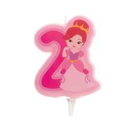 Dekora - Birthday Decoration Candle Princess - Number 2