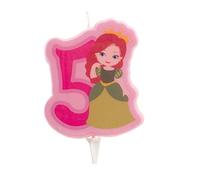 Dekora - Birthday Decoration Candle Princess - Number 5