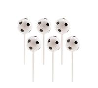 dekora - Cake Decoration Birthday Set | Cake Decoration Birthday Set with Football Cake Topper - Cake Accessories Made of PVC, 302057, Multicoloured, 2.3 cm