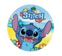 dekora - Children's Birthday Cake Decoration - Stitch Cake Topper 20 cm - Edible Paper Disc for Gluten-Free Cake, No Added Sugars, Lactose-Free - Suitable for Vegetarians