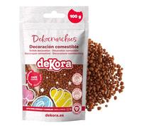 dekora - Dekocrunchies Coffee 100g, Crunchy flavoured cake sprinkles, Edible sugar pearls for cake decorating, Topping for cakes, cupcakes, cookies and desserts