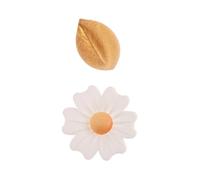 dekora - Edible Cake & Cupcake Decorations - Set of 10 Flowers & Leaves - Sugar-Free, Gluten-Free, Lactose-Free - Great for Birthdays, Weddings, Gender Reveal & Baby Showers