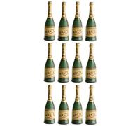 dekora Edible CHAMPAGNE BOTTLES Solid Chocolate Cake Decorations x12, 75mm