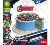 Dekora - Edible Paper Avengers Cake Topper - 16 cm