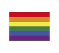 dekora - Edible Sheet LGBT Flag - Sugar Paper A5 (14.8 x 21 cm) - Cake Decoration - Gluten-Free, No Added Sugar, Vegetarian-Friendly - Perfect for Celebrations