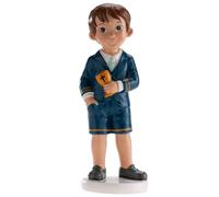 dekora - First Communion Cake Topper Boy 16 cm, Christening & Celebration Cake Decoration