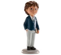 dekora - First Communion Cake Topper Boy Figure, Communion Cake Decoration, Resin Cake Topper for Communion Cakes, 10 cm