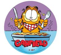 Dekora, Garfield, Edible Cake Topper for Birthday Cake, Round 20 CM