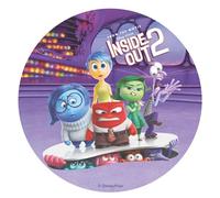 Dekora, Inside Out Edible Cake Topper, Decoration for Children's Birthday Cake, Round Wafer Disc 20 CM
