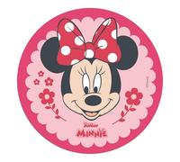 Dekora, Minnie Mouse Edible Cake Topper, Decoration for Children's Birthday Cake, Round Wafer Disc 20 CM