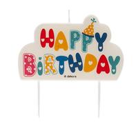 Dekora - Original Birthday Candle Decorative Candles | Happy Birthday Decorative Candle Set with Decorative Letters - 10 x 6 cm