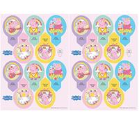 dekora PEPPA PIG Edible Wafer Cake Cupcake Decorations Pack of 20 135050