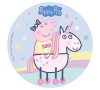dekora - Peppa Pig Edible Wafer Cake Topper for Kids' Birthday Cakes - 20 cm