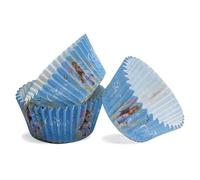 dekora Reusable Multicolor Round Paper Cupcake Cases x50 for Birthday Casual Gathering