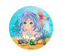 Dekora - Small Mermaid Sugar Free Edible Paper Cake Topper - 20cm, Multicoloured,145099