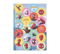 Dekora, Spiderman, Mini Wafer Discs, Edible Decorations for Cupcakes, Cookies and Muffins, Perfect Party Supplies, 3,4 CM
