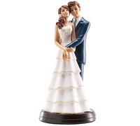 dekora Wedding Cake Topper Figurine 18 cm - Resin Cake Decoration for Wedding Cake & Anniversary - Original Detailed Design - Food-Contact Safe Base