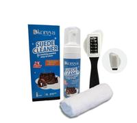 Dekoreya Suede Cleaner Kit, Suede & Nubuck Cleaner Foam 200ml for Shoes, Boots, Bags, Sandals, Trainers | Clean & Protect Dirt & Stains | Includes 3 Sided Suede Brush & Cleaning Towel,