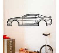 Dekory Car Wall Art - Camaro Z28 Black Metal Sports Silhouette, Modern Industrial Automotive Wall Decor for Garage, Man Cave, Office or Living Room - XS - 40 CM