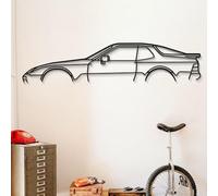 Dekory Car Wall Art - Porsche 944 Black Metal Sports Car Silhouette, Modern Industrial Automotive Wall Decor for Garage, Office or Living Room - XL - 120 CM
