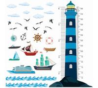 DEKOSH Nautical Theme Kids Height Wall Chart with Dual Scale & Beautiful Design DKX1601