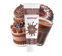 Dekozauber24 Food Colouring Gel, 30g, vegan, sugar free, tube for fondant, drinks, and other sugar paste (Brown, 30g)
