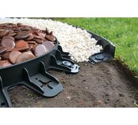 DEKS Dekdrain - Garden Edge Strip - H60mm- L3M X 12 Spikes (3 Pack- 9M)