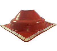 Dektite Premium #8 Red Silicone Metal Roof Pipe Flashing, High Temp, Square Base, Pipe Sizes 7" to 13"