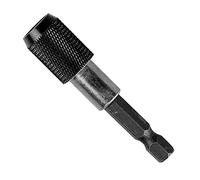 Dekton 1/4" Quick Release Bit - Fix Holder - Ideal for Home, Workshop Builders | for Use with 1/4" Drive Accessories | Knurled Sleeve for Positive Grip | Fits Directly Into Drill Chuck| Magnetic